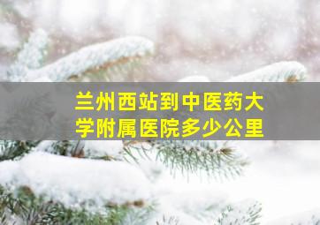 兰州西站到中医药大学附属医院多少公里