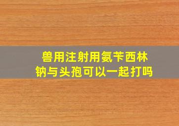 兽用注射用氨苄西林钠与头孢可以一起打吗