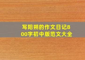 写阳朔的作文日记800字初中版范文大全