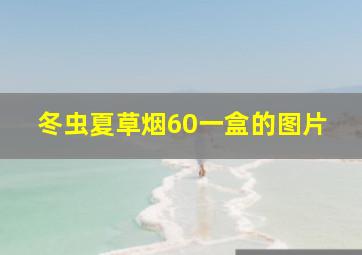 冬虫夏草烟60一盒的图片