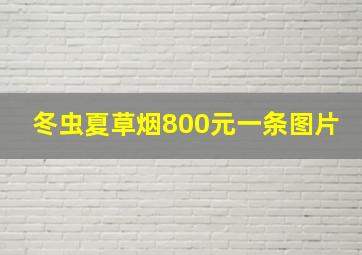 冬虫夏草烟800元一条图片