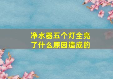 净水器五个灯全亮了什么原因造成的