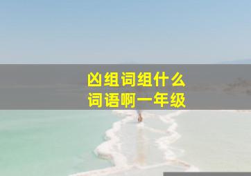 凶组词组什么词语啊一年级