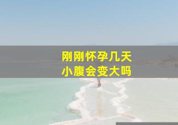 刚刚怀孕几天小腹会变大吗