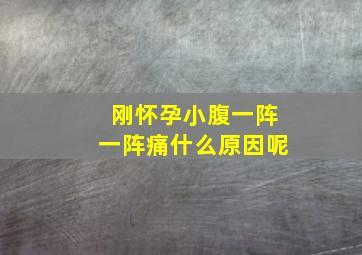 刚怀孕小腹一阵一阵痛什么原因呢