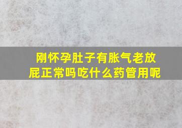 刚怀孕肚子有胀气老放屁正常吗吃什么药管用呢