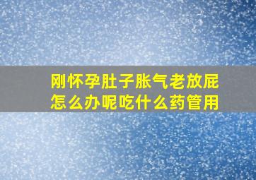 刚怀孕肚子胀气老放屁怎么办呢吃什么药管用