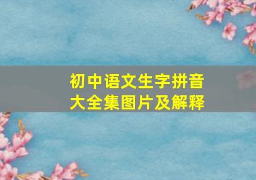 初中语文生字拼音大全集图片及解释