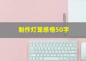 制作灯笼感悟50字