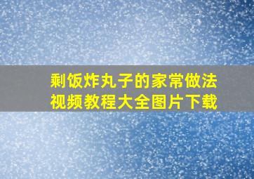 剩饭炸丸子的家常做法视频教程大全图片下载