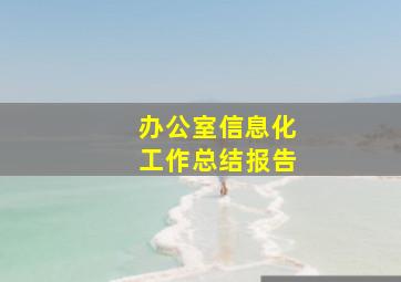 办公室信息化工作总结报告