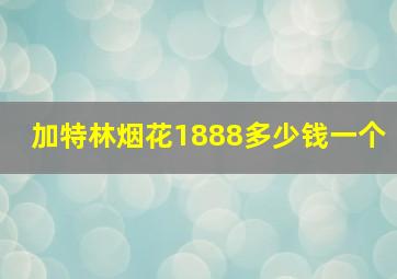 加特林烟花1888多少钱一个