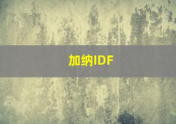 加纳IDF