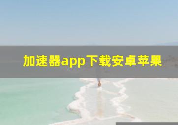 加速器app下载安卓苹果