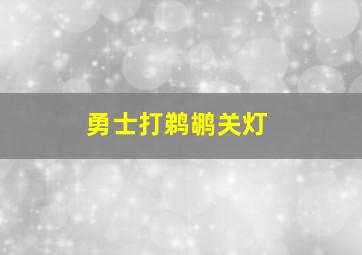 勇士打鹈鹕关灯