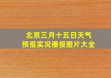 北京三月十五日天气预报实况播报图片大全