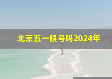 北京五一限号吗2024年