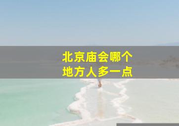 北京庙会哪个地方人多一点