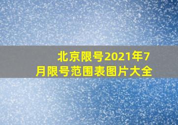 北京限号2021年7月限号范围表图片大全