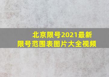 北京限号2021最新限号范围表图片大全视频