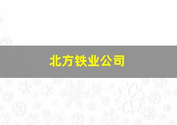 北方铁业公司