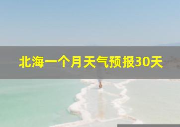 北海一个月天气预报30天