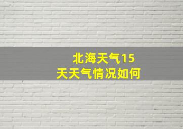 北海天气15天天气情况如何