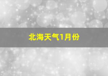 北海天气1月份