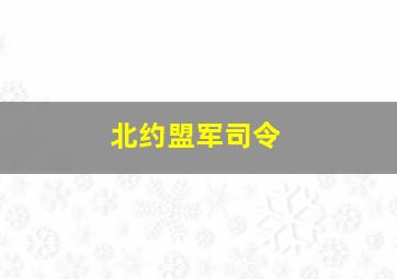 北约盟军司令