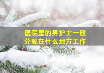 医院里的男护士一般分配在什么地方工作