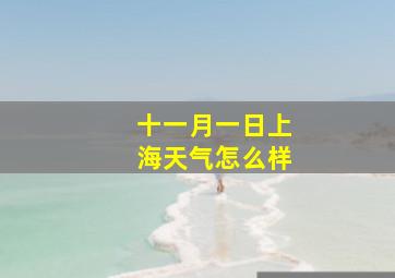 十一月一日上海天气怎么样