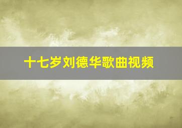 十七岁刘德华歌曲视频