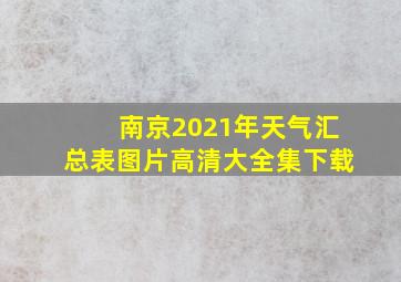 南京2021年天气汇总表图片高清大全集下载