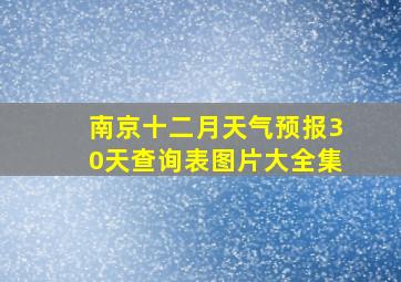 南京十二月天气预报30天查询表图片大全集