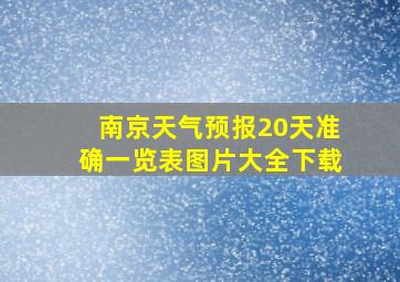 南京天气预报20天准确一览表图片大全下载