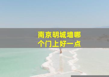 南京明城墙哪个门上好一点