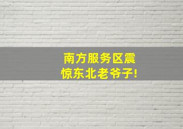 南方服务区震惊东北老爷子!