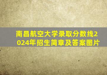 南昌航空大学录取分数线2024年招生简章及答案图片