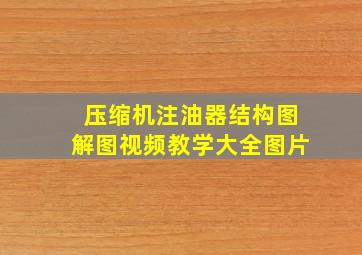 压缩机注油器结构图解图视频教学大全图片