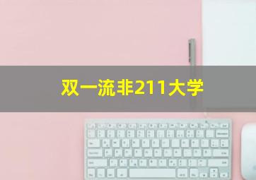 双一流非211大学