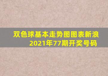 双色球基本走势图图表新浪2021年77期开奖号码