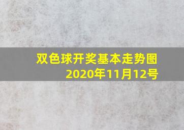 双色球开奖基本走势图2020年11月12号