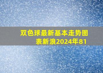 双色球最新基本走势图表新浪2024年81