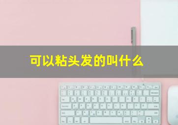 可以粘头发的叫什么