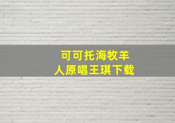 可可托海牧羊人原唱王琪下载