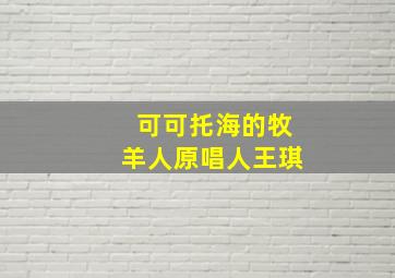 可可托海的牧羊人原唱人王琪