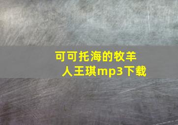 可可托海的牧羊人王琪mp3下载