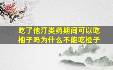 吃了他汀类药期间可以吃柚子吗为什么不能吃橙子