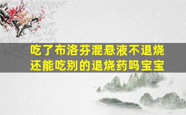 吃了布洛芬混悬液不退烧还能吃别的退烧药吗宝宝