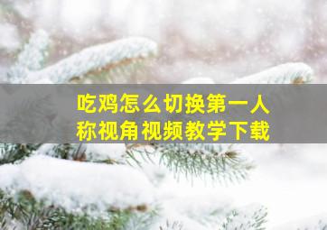 吃鸡怎么切换第一人称视角视频教学下载